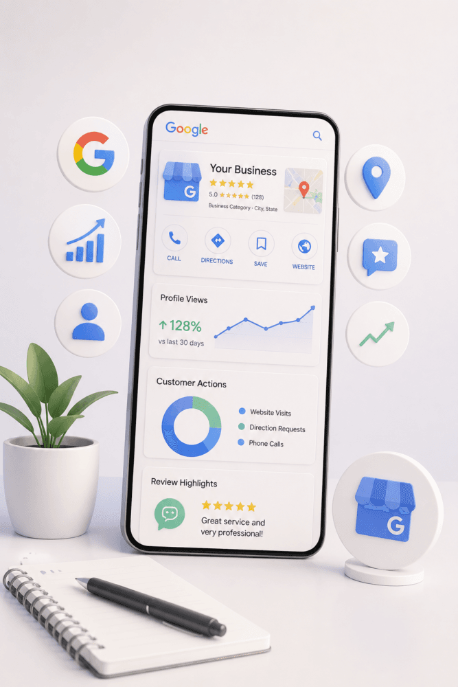 Google Business Profile improving local visibility