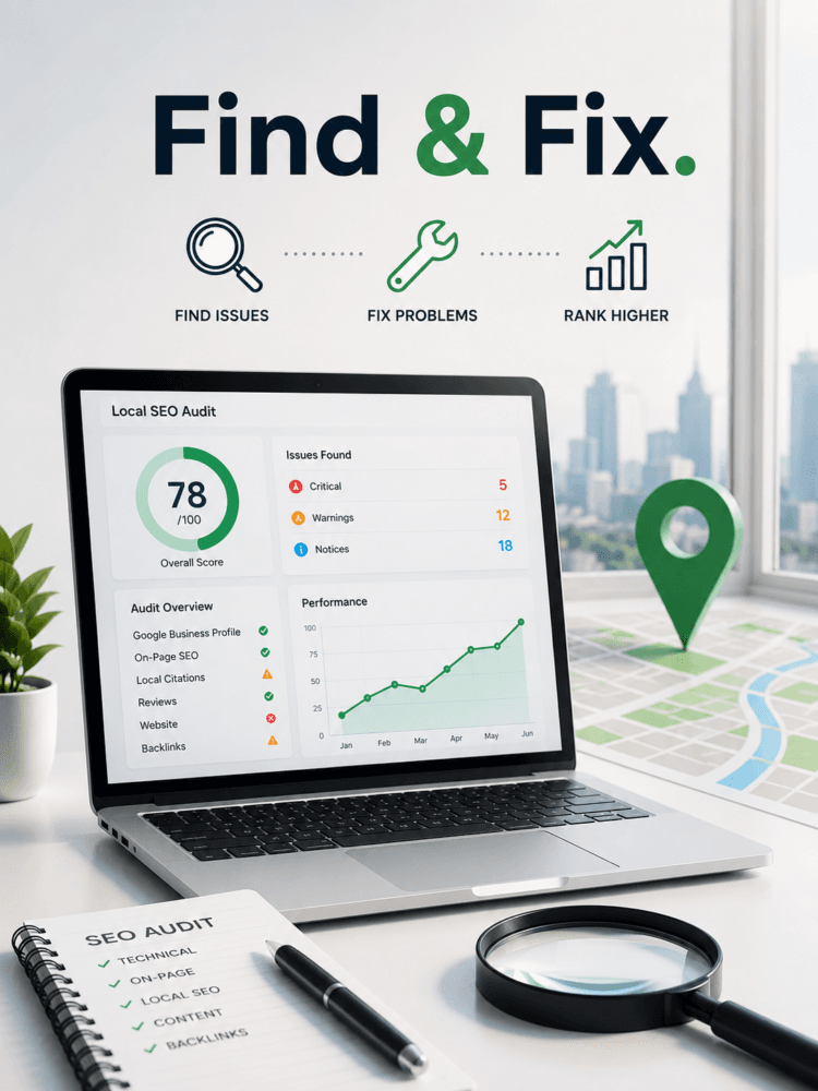 Local SEO audit uncovering local search opportunities