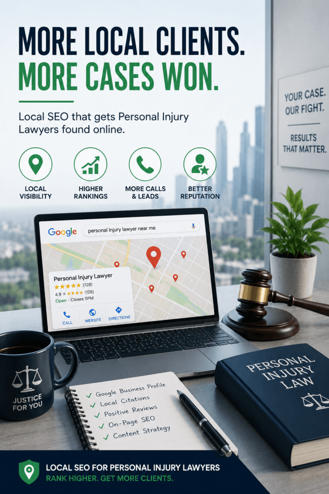 Local SEO for personal injury lawyer marketing capturing urgent searches