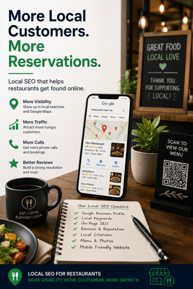 Local SEO for restaurants helping diners discover a restaurant nearby