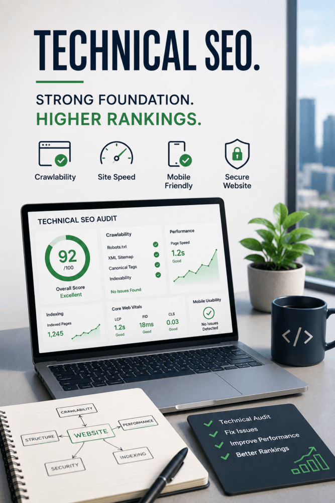 Technical SEO improving website crawlability and speed