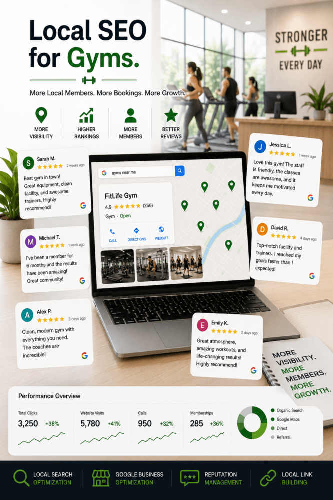 Local SEO for gyms and fitness businesses driving new membership sign-ups