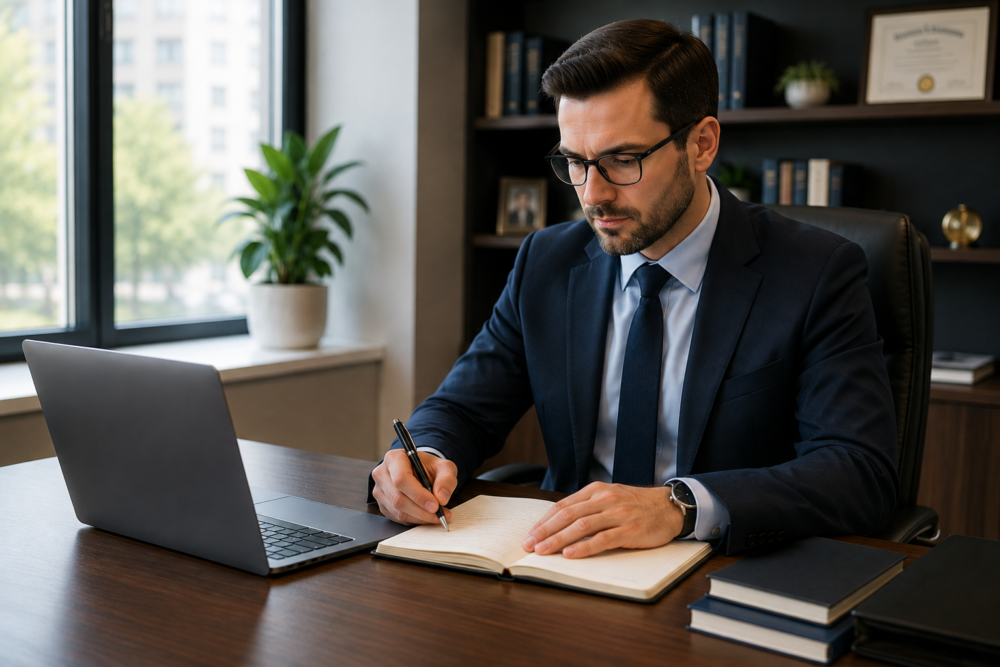 Financial advisor meeting with a client