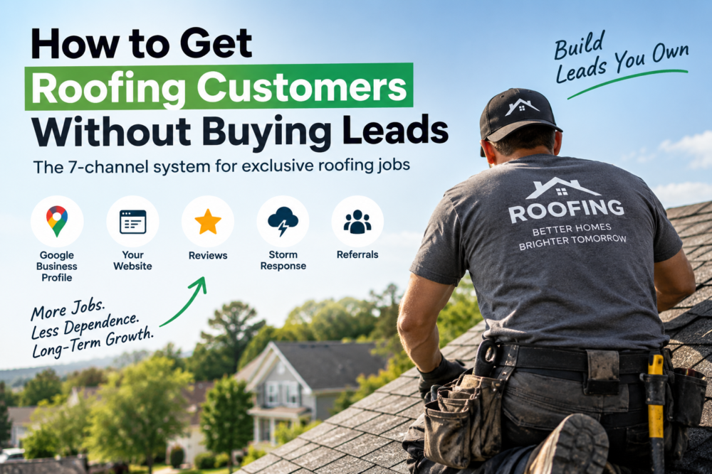How to get roofing customers without buying leads using local SEO